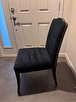 Black Upholstered Accent Chair