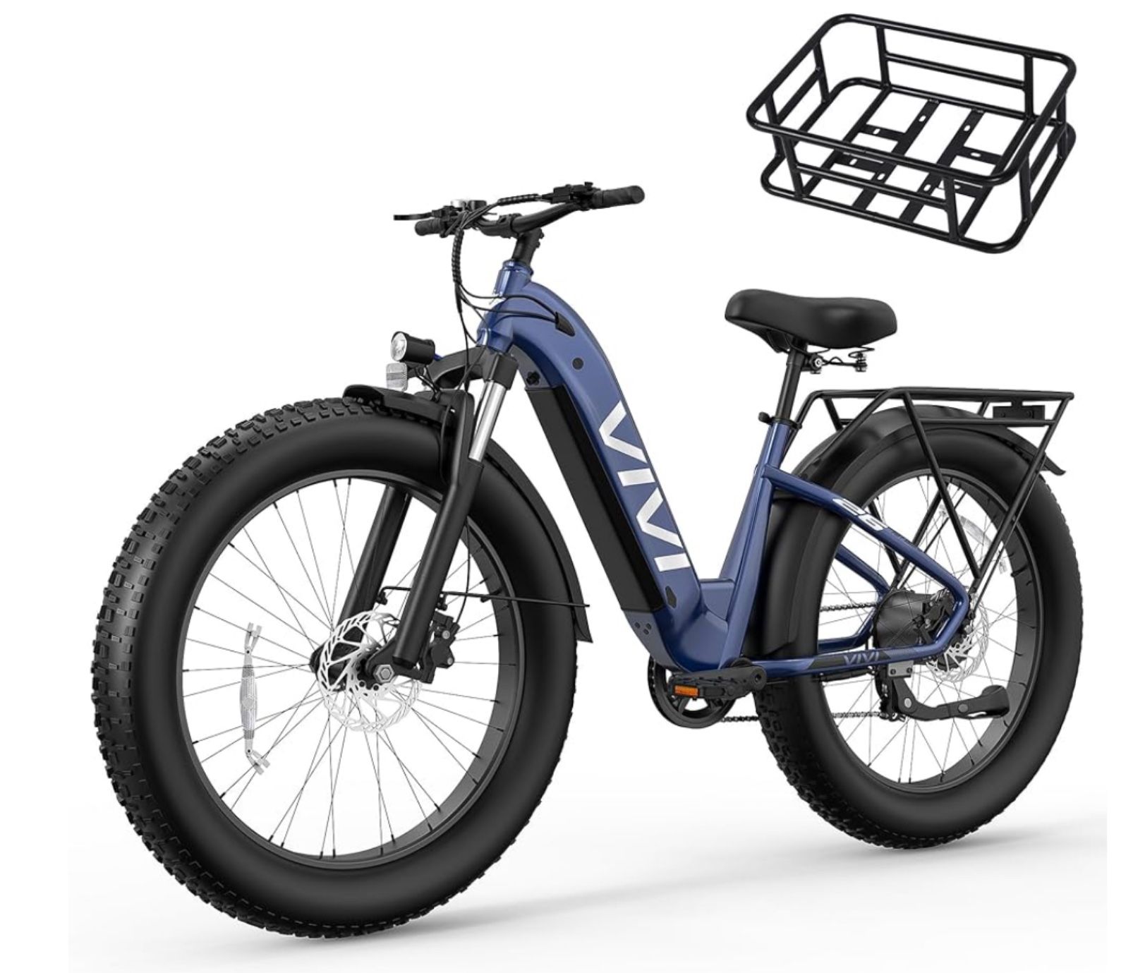 VIVI ACE07 Step-Thru Commuter Fat Tire Electric Bike (NIB)