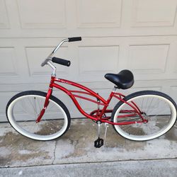 Red Beach Cruiser Firmstrong