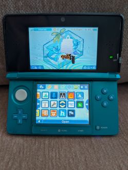 Aqua blue Nintendo 3DS - 32gb SD - CFW - AQUAB1