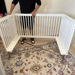 White Baby Crib