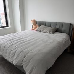 IKEA King Size Bed + Nectar Memory Foam Mattress 