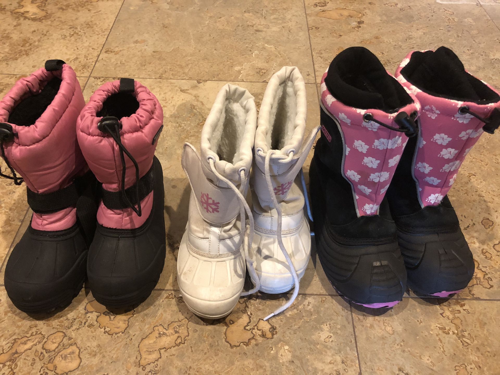 Kids Snow Boots Size 12, size 1, size 2 Girls