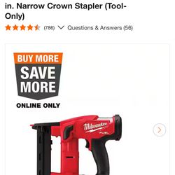 Milwaukee 18g Narrow Crown Stapler