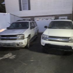Two 2002 Trailblazers 
