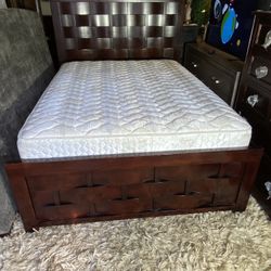 Queen Bed Frame And Mattress 