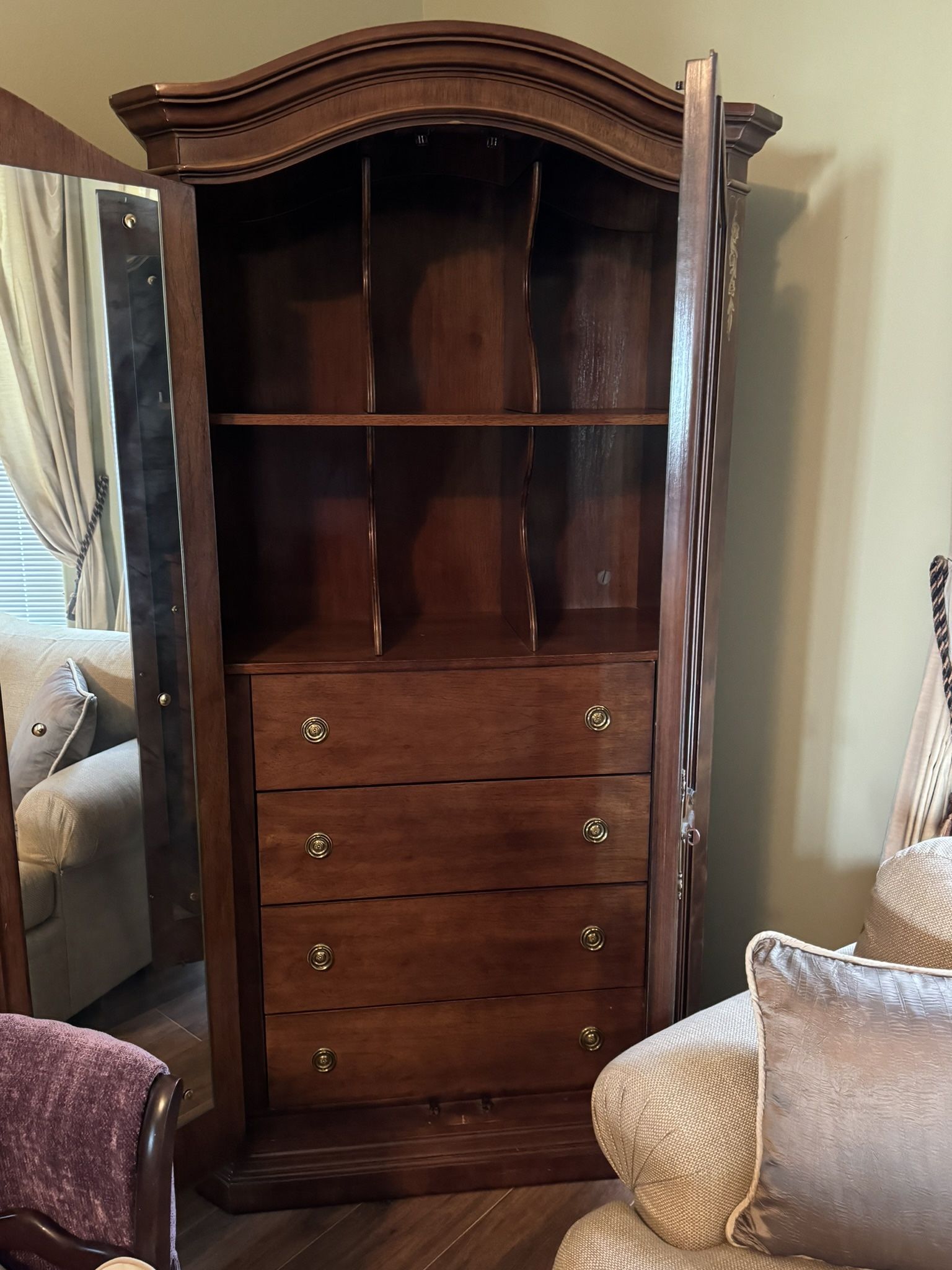 King Headboard & armoire