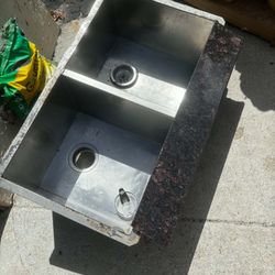 Double Stainless Steel Sink