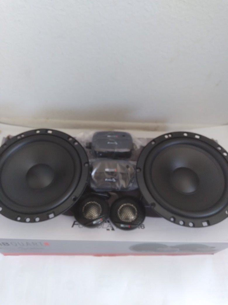 MB QUART 1 PAIR 6.5 INCH 140 WATTS COMPONENT SET WITH CROSSOVER CAR SPEAKER ( BRAND NEW PRICE IS LOWEST )