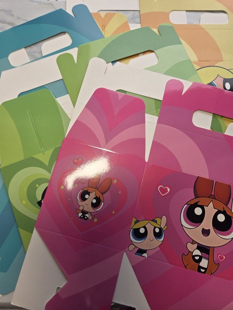 Powderpuff Girls Large Treat Boxes . NEW Set Of 23