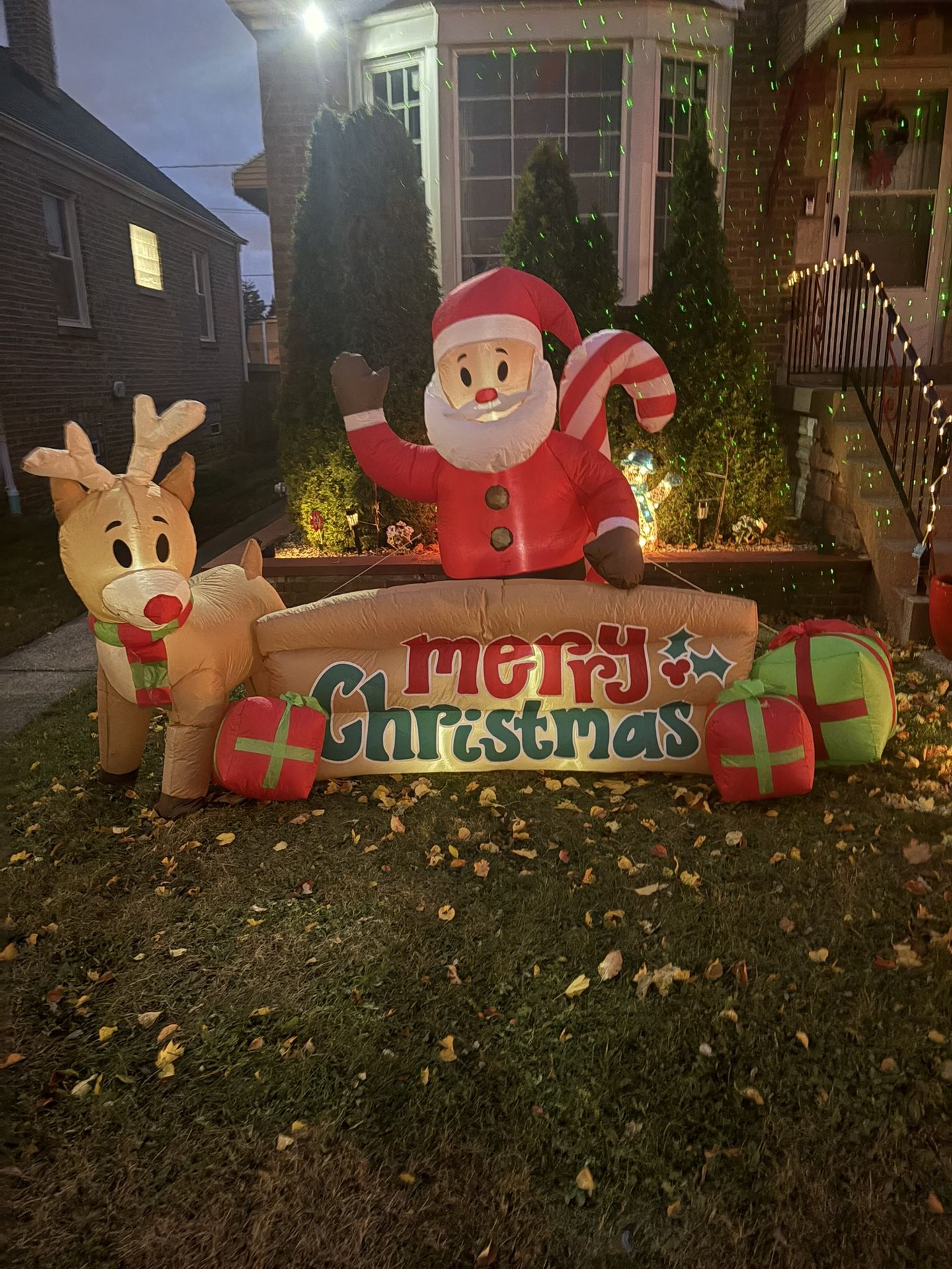 10’ long Christmas inflatable, used one season 