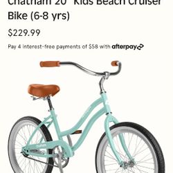 (532)
Chatham 20" Kids Beach Cruiser Bike (6-8 yrs)