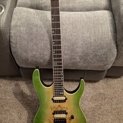 Beautiful Burlwood Electric Guitar 