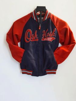 OshKosh B'gosh Athletic Dept Jacket (Size 8) - Navy Blue & Red