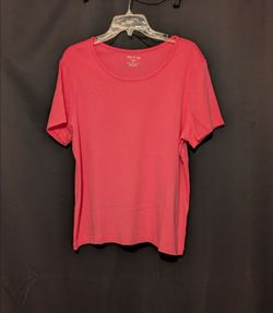 White Stag Shirt Sleeve Scoop Neck Tee in Coral Pink Size XXL/2XG/20
