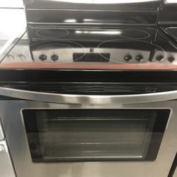 Stainless Self Clean Glass Top Stove 