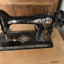 Singer "Red Eye" Cabinet Sewing Machine