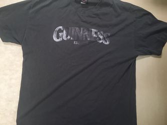Guinness beer short sleeve gray T-shirt used