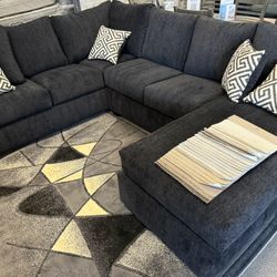 NEW U SHAPED AMERICAN MADE SECTIONAL BLACK BLUE BROWN RED BURGUNDY PURPLE WHITE TAN SAND BEIGE LEATHER 