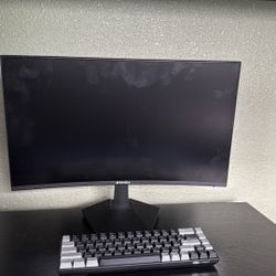 PC MONITOR And KEYBOARD