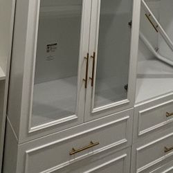 White Armoire W 3 Drawers And Doors