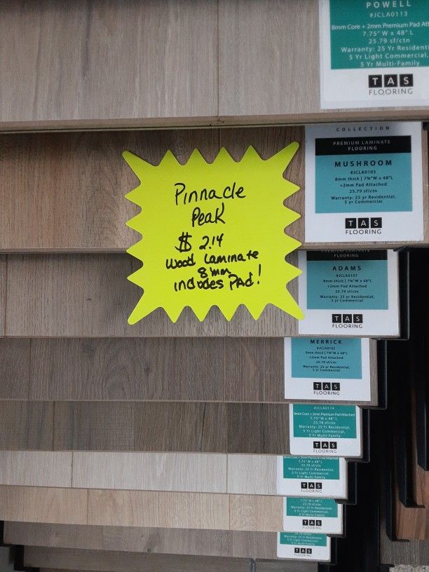 8 Mm Wood Laminate With 2 Mm Attached Pad For $2.14 A Square Foot