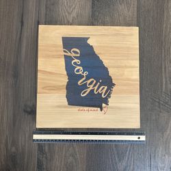 Georgia State of Mind reclaimed wood sign
