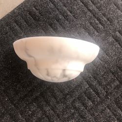 Hampton Bay Faux Alabster Shade Sconce