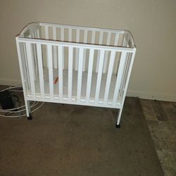 White Baby Crib 