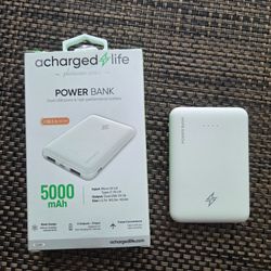 achargedlife Platinum Series 5000mAh Power Bank Dual USB USB-C Input CL501 Ultra-Thin