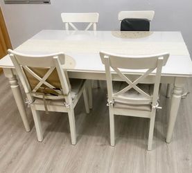 Extendable Dining Table And Chairs