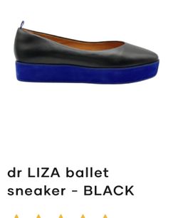 Dr Liza Leather Ballet Sneaker LNew) Black