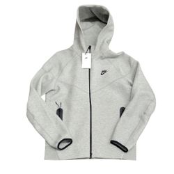 NWT Nike Sportswear Tech Fleece Full-Zip Hoodie Heather Grey FB7921-063 Size M
