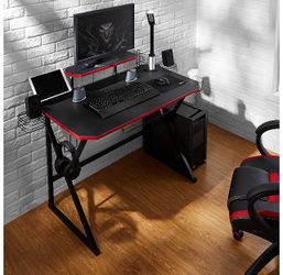 ⭐️BRAND NEW Gaming Computer Desk with Storage for Controller, Headphone & Speaker - Red