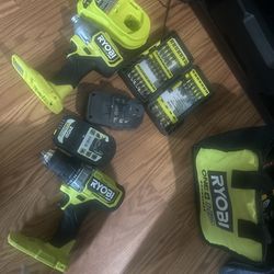 RYOBI drill and impact drill