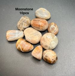 Moonstone polished stones 10pcs 93.7g Total