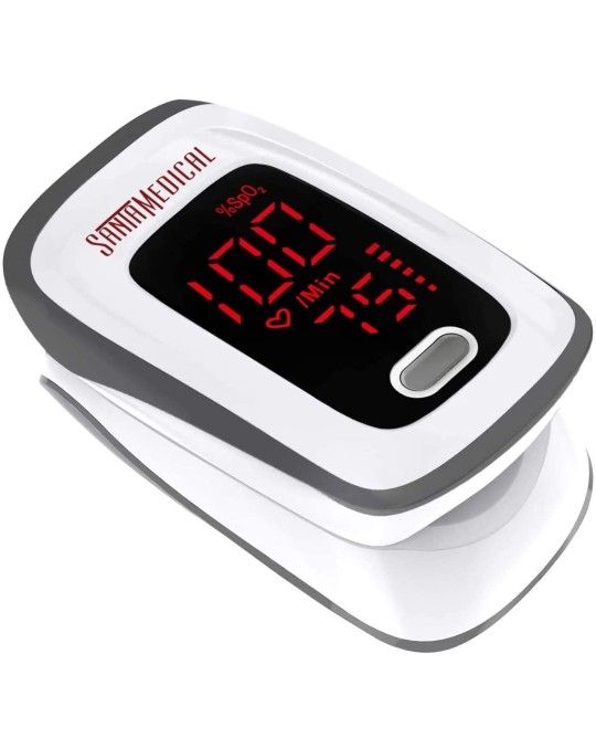 Fingertip Pulse Oximeter, Blood Oxygen Saturation Monitor (SpO2) with Pulse Rate Measurements and Pulse Bar Graph, Portable Digital Reading LED Displa