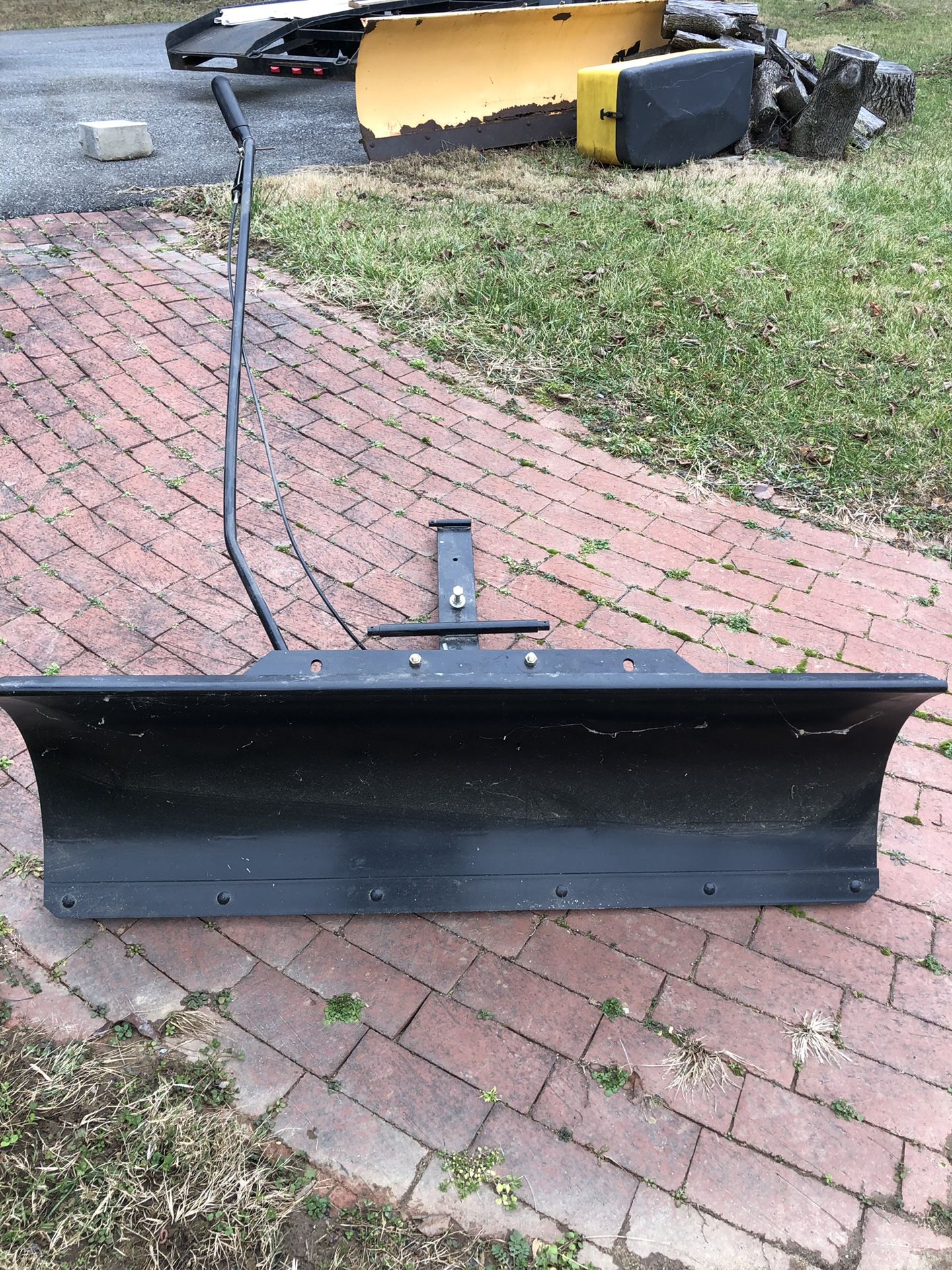 Snow plow for craftsman lawn mower