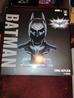 The Dark Knight Trilogy Batman 1:1 Cowl Replica McFarlane Toys brand new