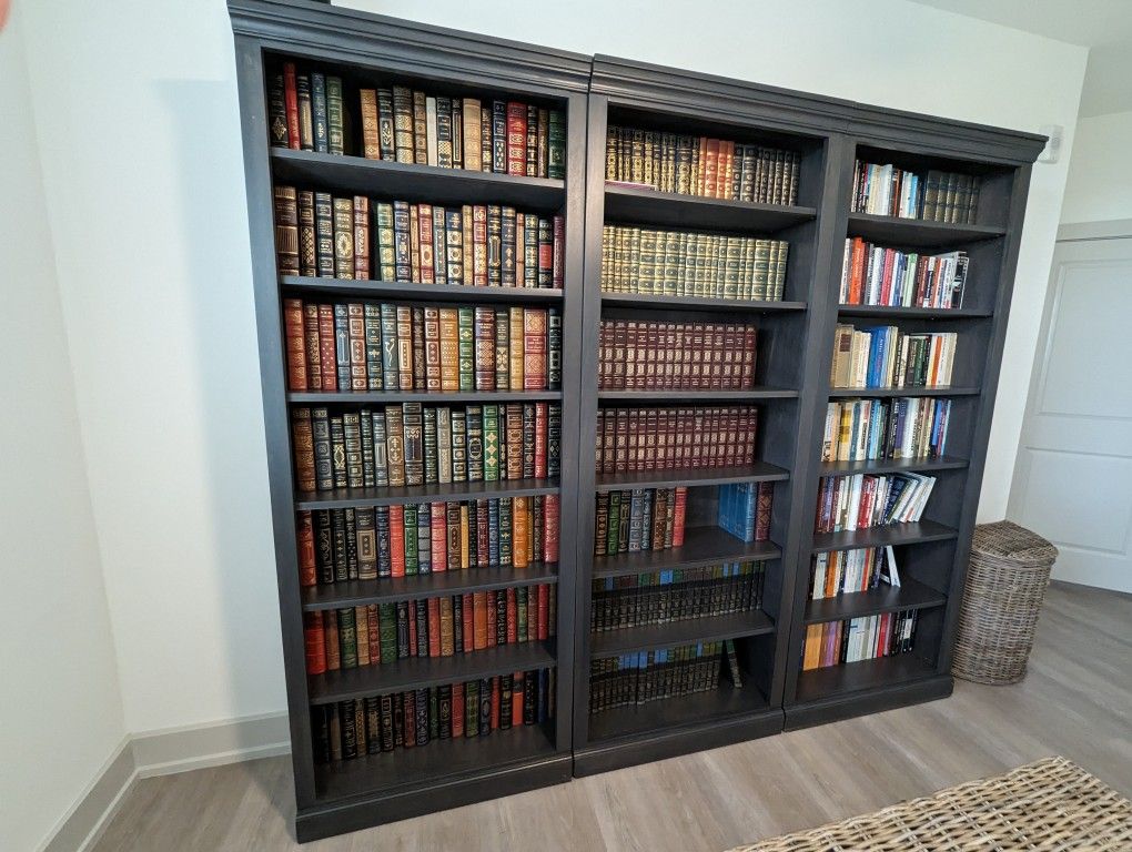 Three Like New Wood Bookcases