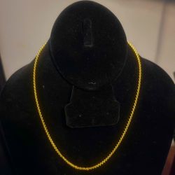 24k Pure  Gold Necklace 18” 11.7 Grams  Solid Gold  Price Is Firm !