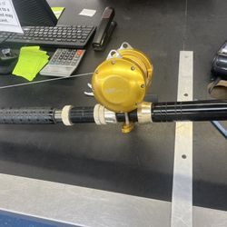 Top Of The Line Fishing Pole And Professional Reel