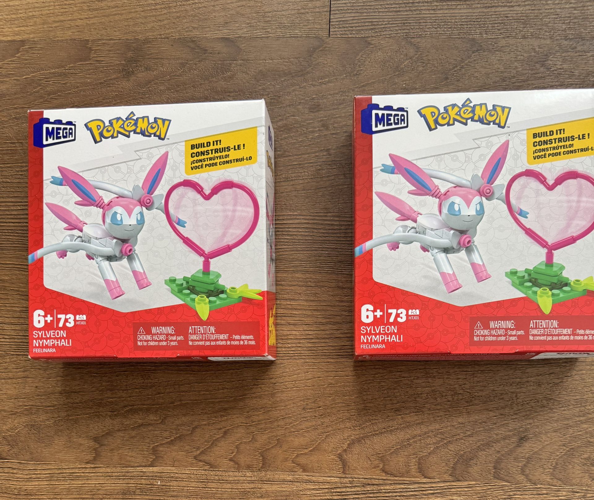 Pokémon Mega Build Sets – Sylveon & Weavile (Lot of 4, NEW)