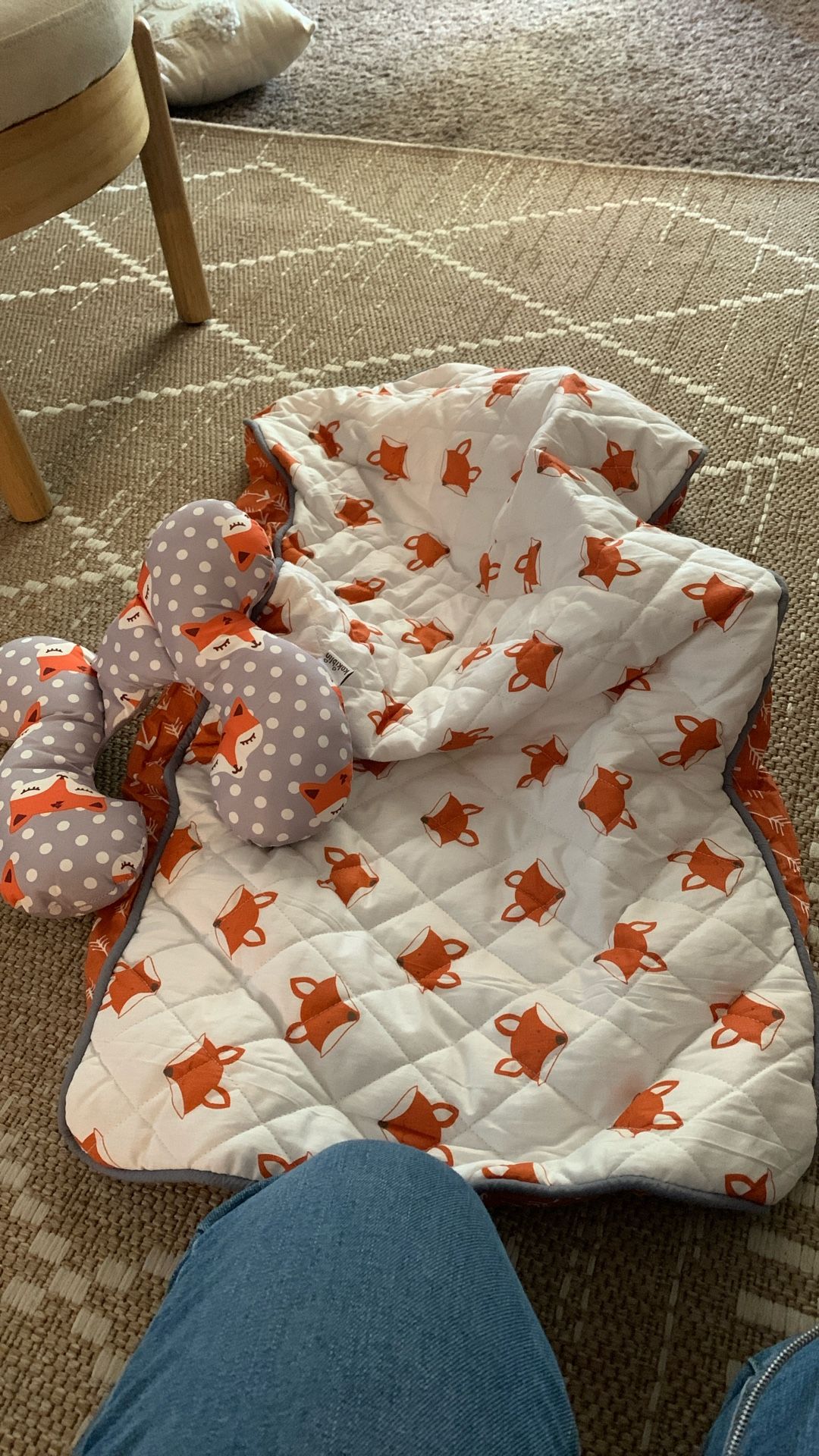 Playful Foxs Arrows Changing Pad Cover and Pillow 