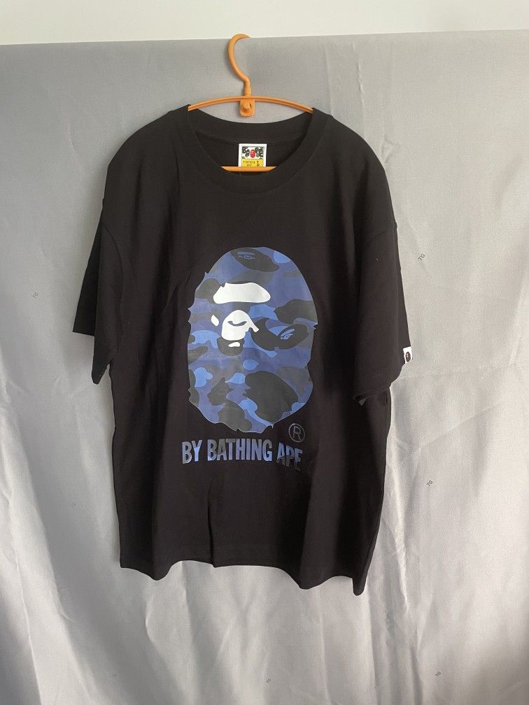 A Bathing Ape BAPE Mens Camo Shark Shark T Shirt