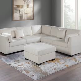 4-Piece Sectional Set W/ Ottoman