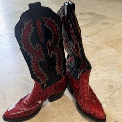 Crocodile Skin Boots