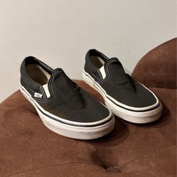 Black Slip On Vans Women’s 8.0 Men’s 6.5