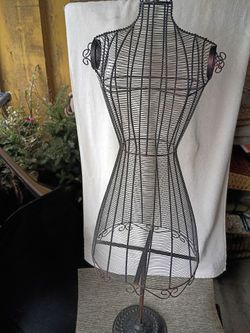 Black Metal Manikin vintage/Lamp