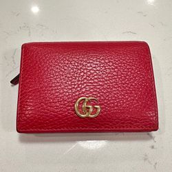 Gucci GG Marmont Red Wallet For Women 